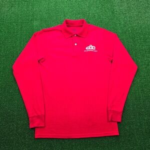 HEB Polo Shirt Mens Small Red Long Sleeve Employee Uniform Work Wear